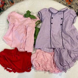 Little English 18M bundle 4 bloomers, 2 matching swing tops